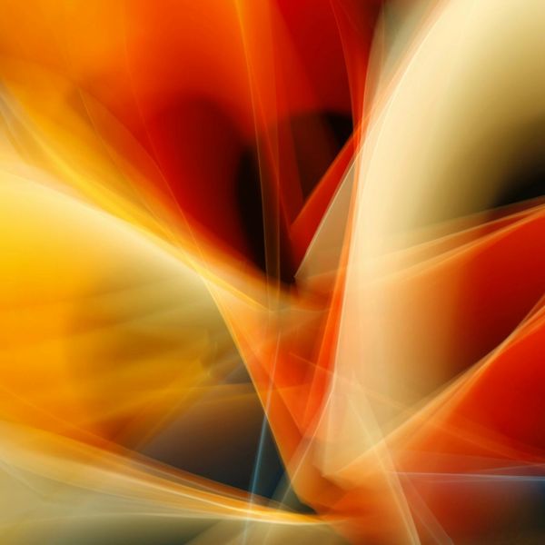 Abstract flow of energy and visual clarity symbols